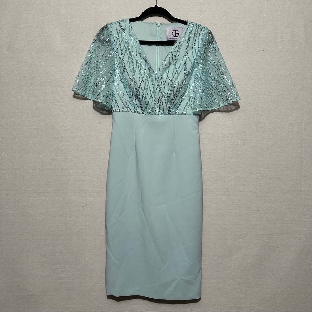 *SAMPLE* JS Collections Sequin V-neck Dress - size 4